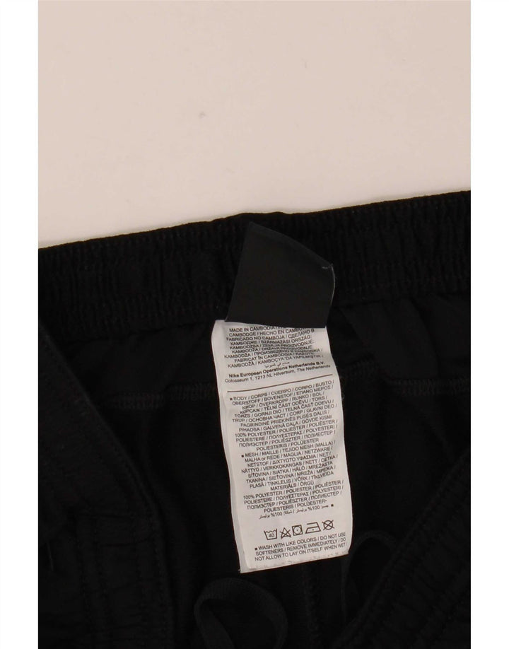 Pantaloni de trening Nike Dri Fit pentru bărbați, negru mediu, poliester bloc de culoare