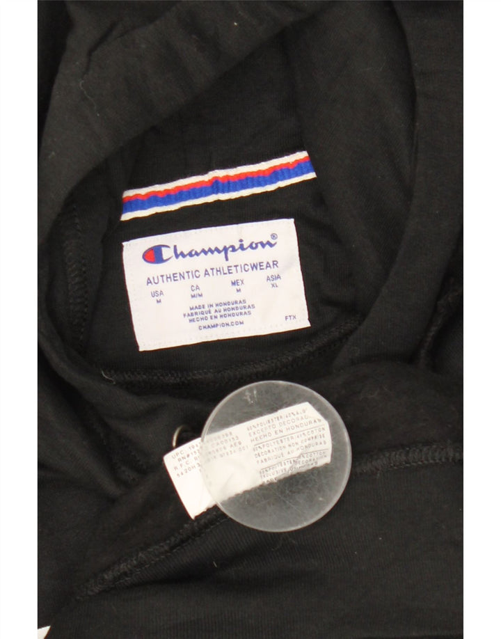 Pulover cu glugă cu grafic pentru femei Champion UK 14 Poliester mediu negru