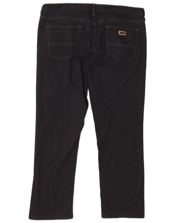 Cerruti 1881 Blugi drepti pentru bărbați W40 L29 bumbac negru