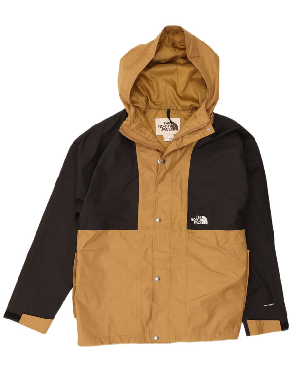 The North Face Mens Hooded Windbreaker Jacket UK 40 Large Beige Colourblock