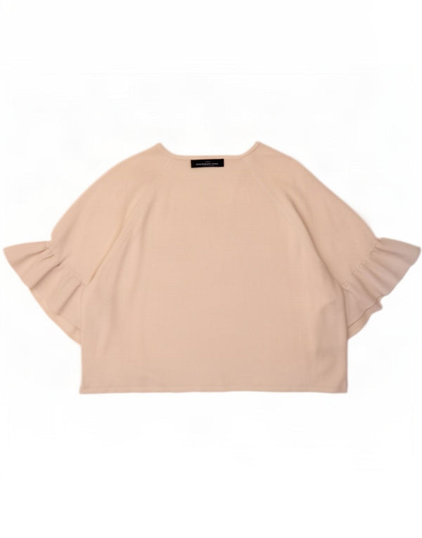 Marks & Spencer Crop Open Bolero Top pentru femei UK 16 Large White Viscose