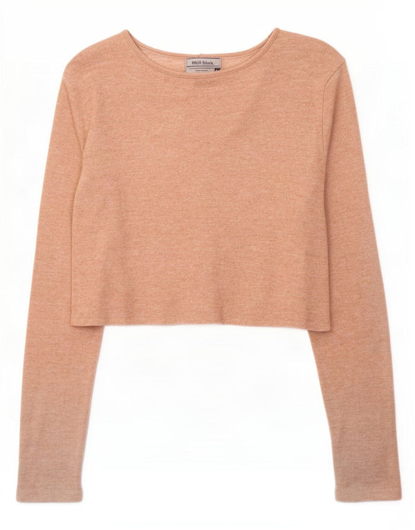 Top cardigan pentru femei Zara UK 12 Medium Bej cu pete