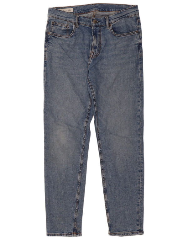 Blugi slim pentru bărbați Zara EU 42 Large W32 L31 Blue Bumbac