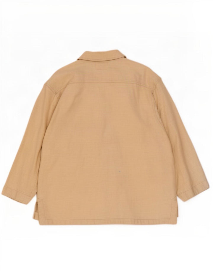 Jachetă utilitare supradimensionată pentru femei Smith & Brooks UK 12 Medium Beige Ramie