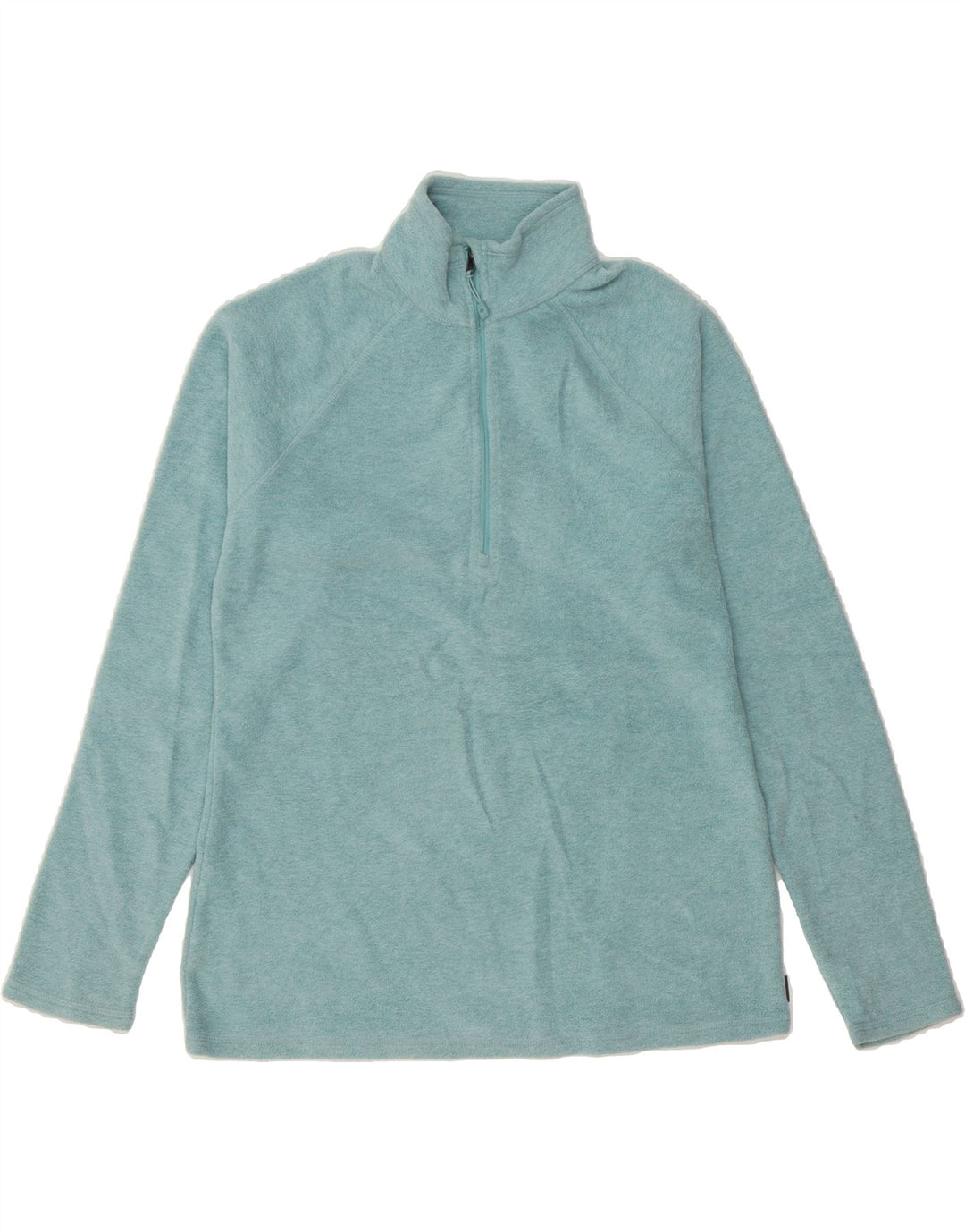 EDDIE BAUER Womens Zip Neck Fleece Jumper UK 10 Small Blue Polyester Vintage Eddie Bauer and Second-Hand Eddie Bauer from Messina Hembry 