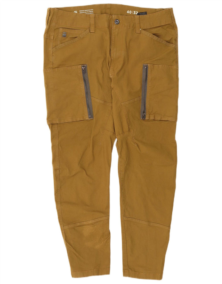 Pantaloni cargo conici pentru bărbați G-STAR L40 L28 bumbac galben