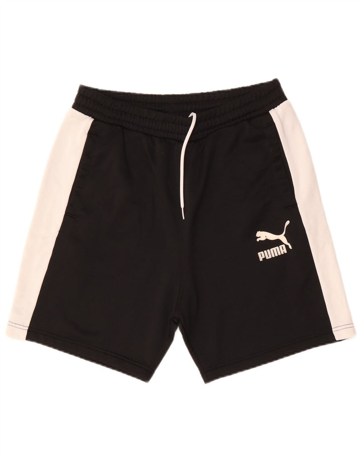 Pantaloni scurți sport PUMA pentru bărbați, negru mediu, poliester color bloc