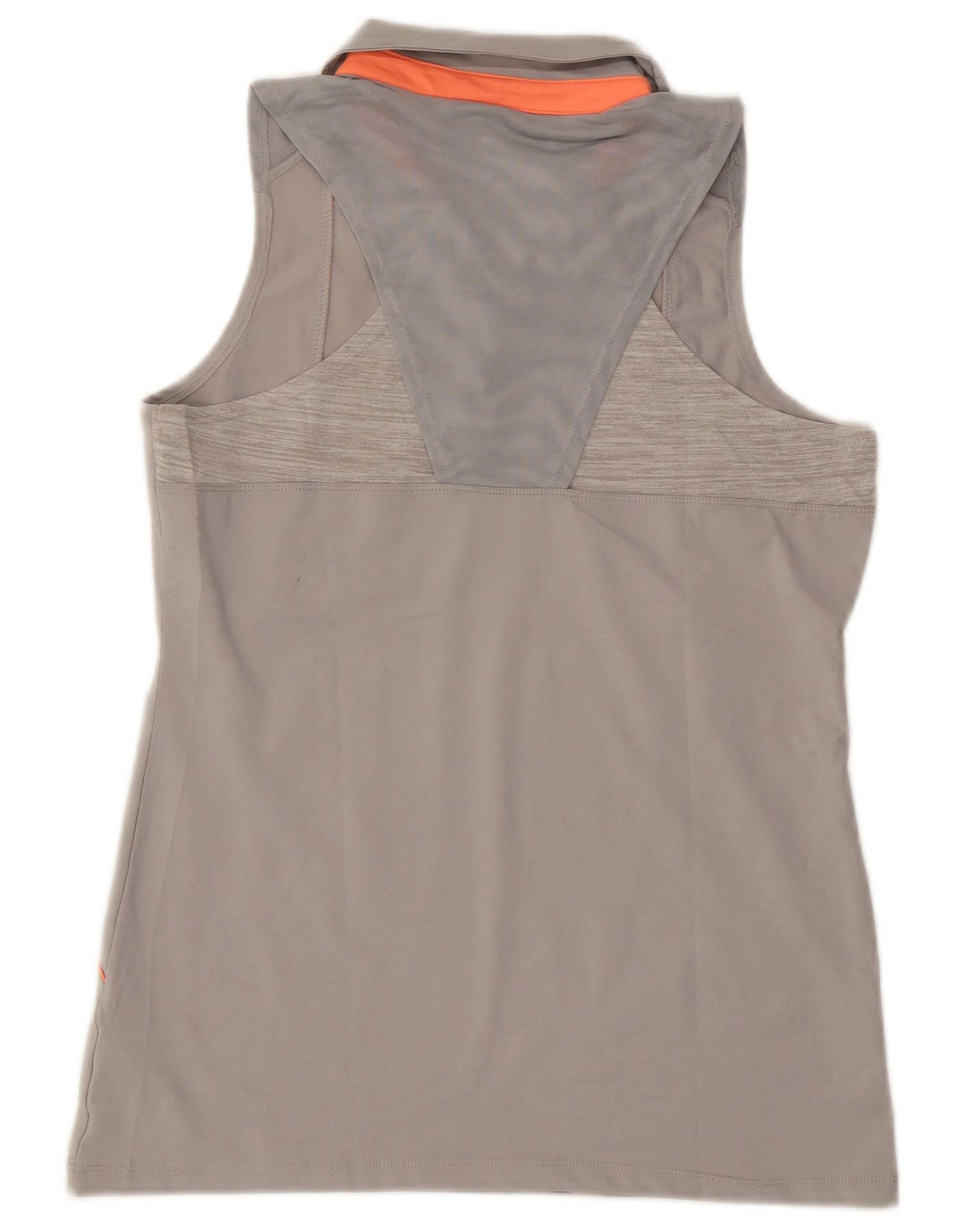 REEBOK tricou polo fără mâneci pentru femei UK 14 mare poliester gri