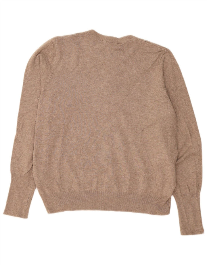 Pulover cardigan pentru femei Marks & Spencer UK 16 mare maro viscoză