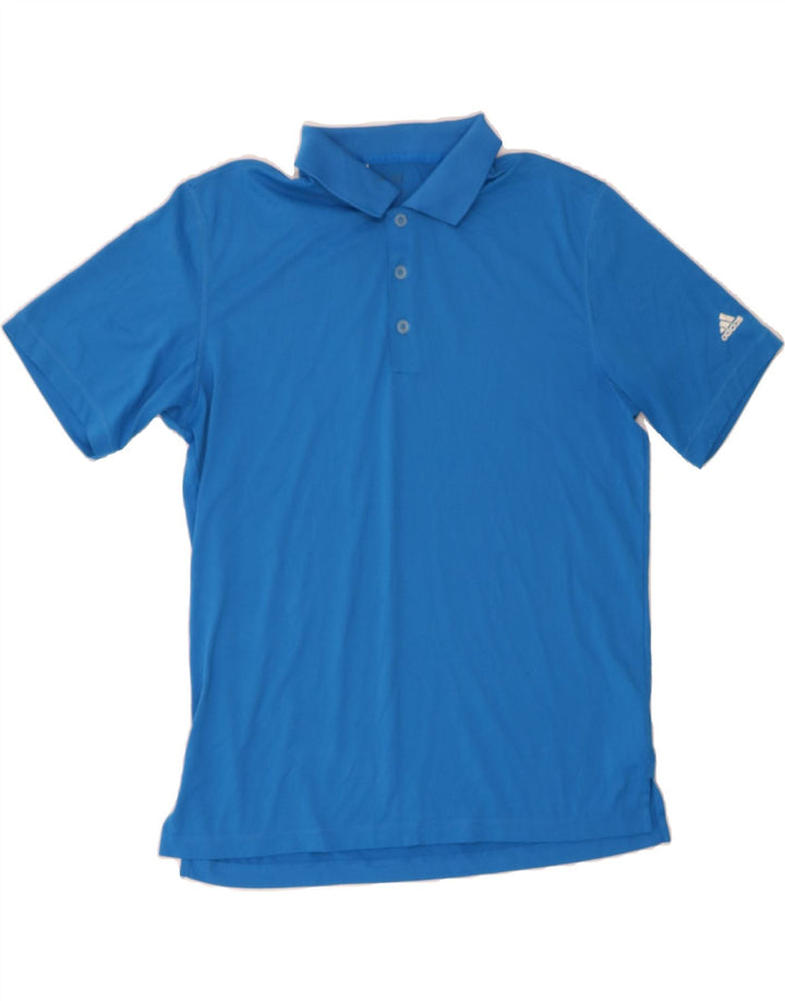 ADIDAS Mens Polo Shirt Medium Blue Polyester Vintage Adidas and Second-Hand Adidas from Messina Hembry 
