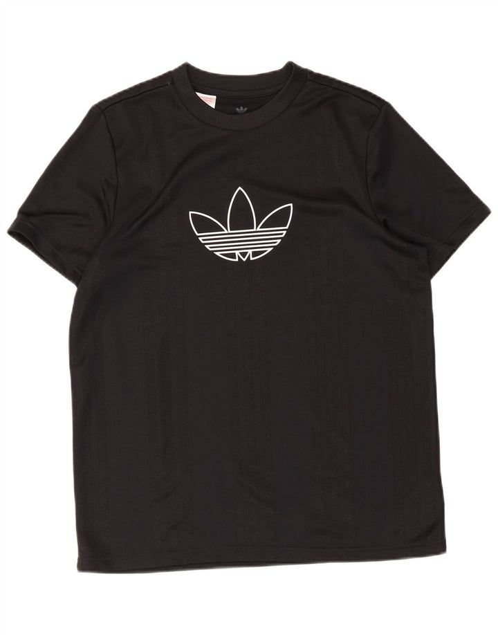 Tricou grafic Adidas pentru băieți Top 13-14 ani poliester negru