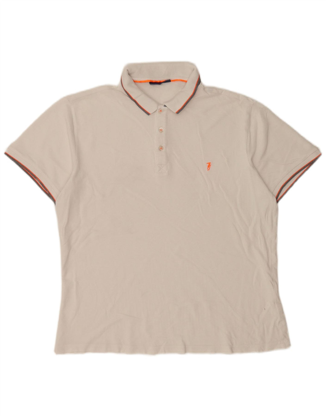 Trussardi Jeans Trussardi Jeans Tricou Polo XL Alb