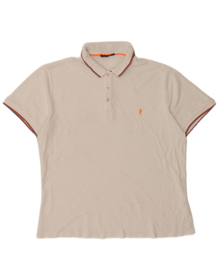 Trussardi Jeans Trussardi Jeans Tricou Polo XL Alb