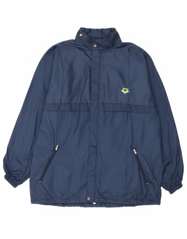 Jachetă de ploaie cu glugă pentru bărbați Arena UK 42 XL Bleumarin Poliamidă