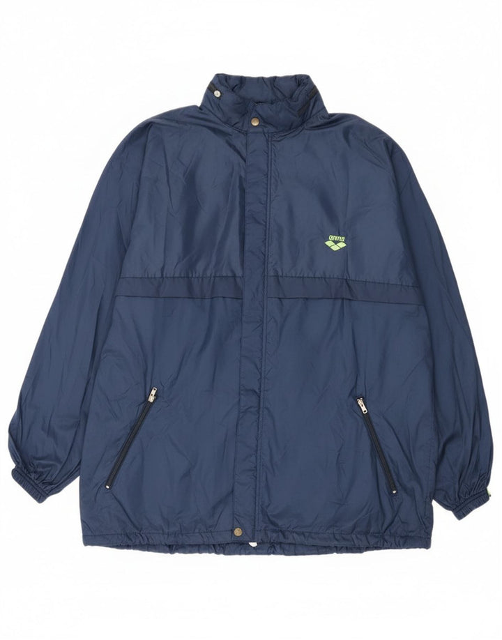 Jachetă de ploaie cu glugă pentru bărbați Arena UK 42 XL Bleumarin Poliamidă