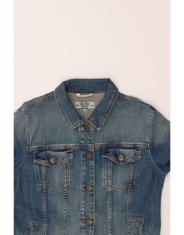 FAT FACE Womens Denim Jacket UK 10 Small  Blue Cotton Vintage Fat Face and Second-Hand Fat Face from Messina Hembry 