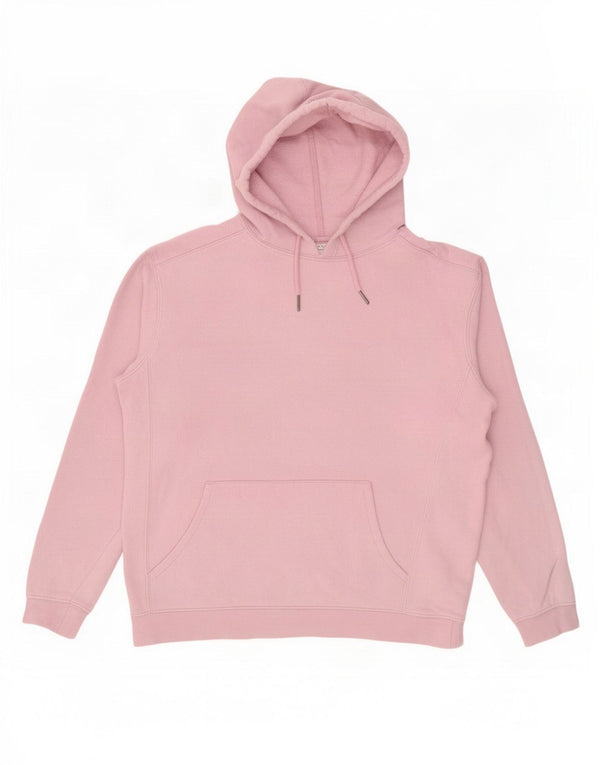 Pulover supradimensionat pentru femei Topshop UK 10 Bumbac roz mic