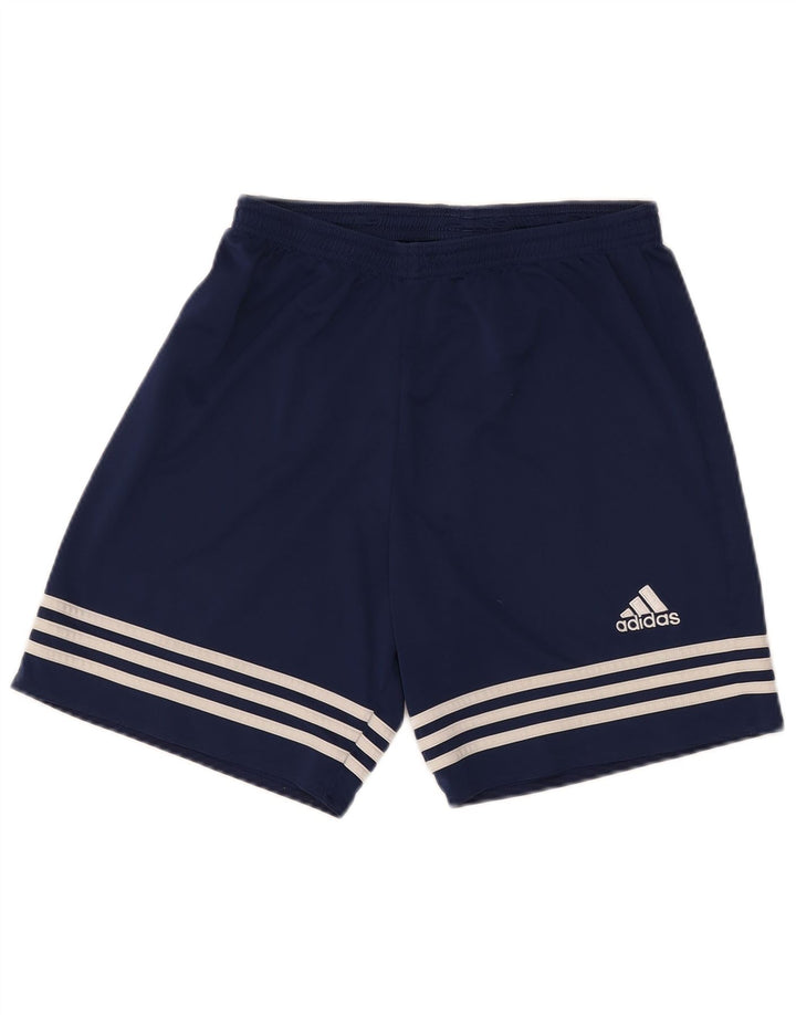 Pantaloni scurți sport adidas Climalite pentru bărbați, poliester mediu albastru