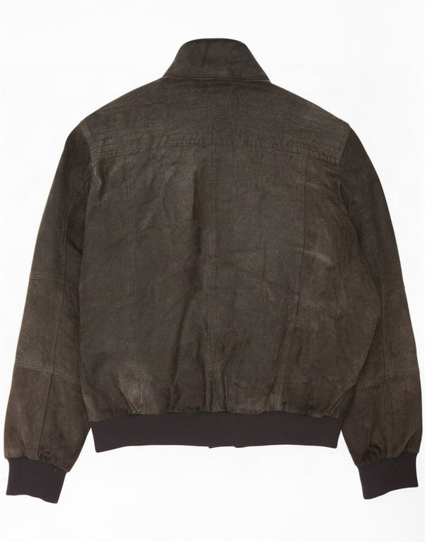 Jachetă Bomber de piele intoarsa pentru barbati Conbipel IT 54 XL verde