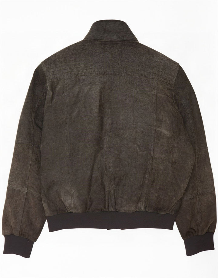 Jachetă Bomber de piele intoarsa pentru barbati Conbipel IT 54 XL verde