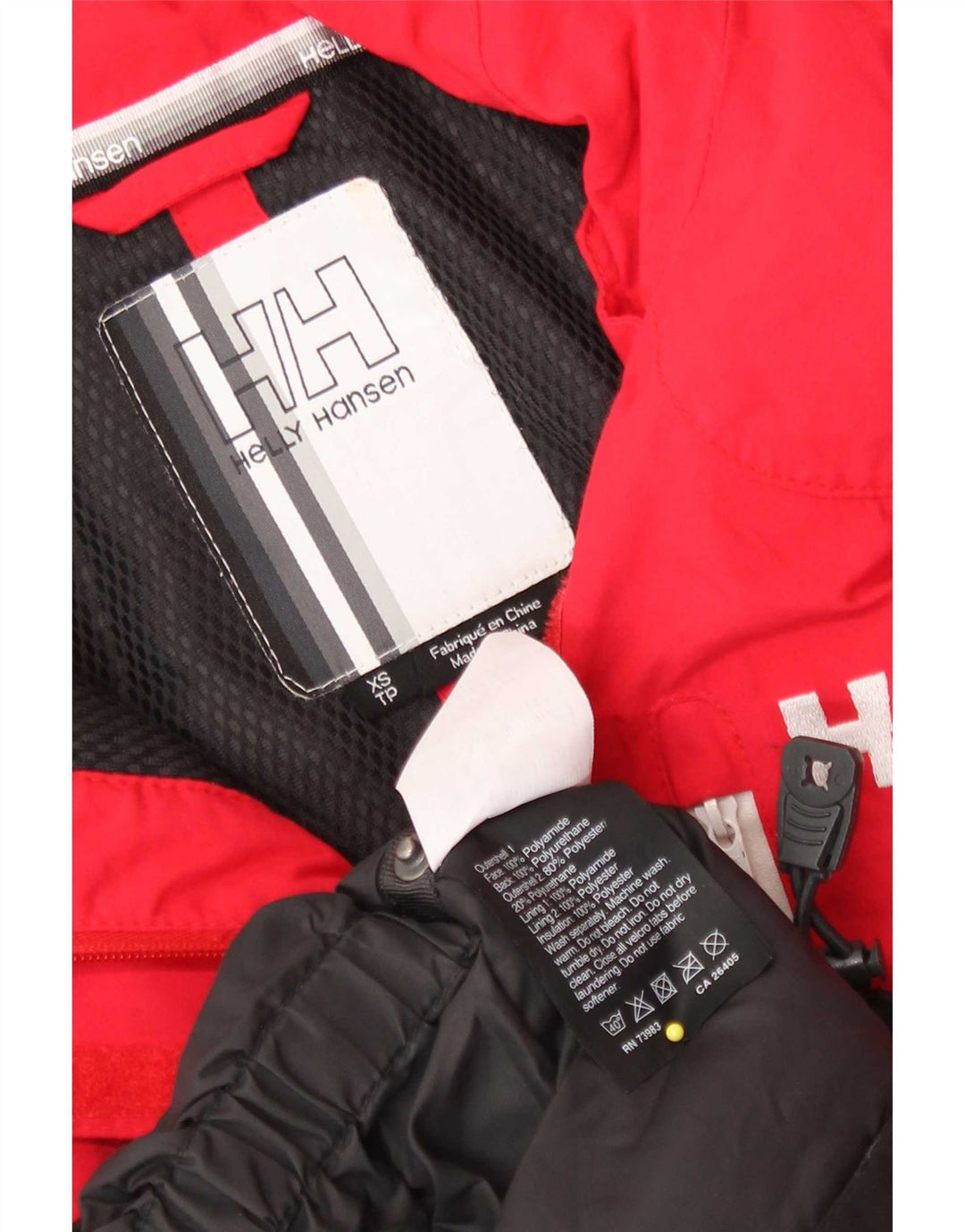 Jachetă de schi Helly Hansen pentru femei UK 6 XS poliester color bloc roșu