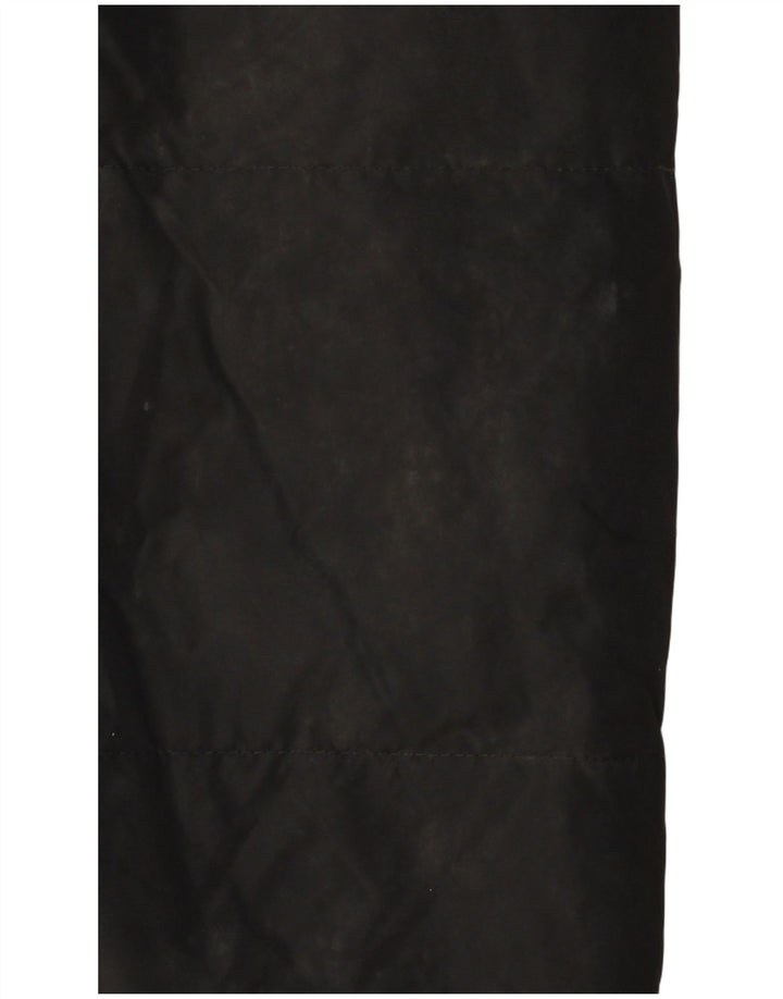 Gilet căptușit pentru bărbați Harmont & Blaine UK 40, piele mare neagră