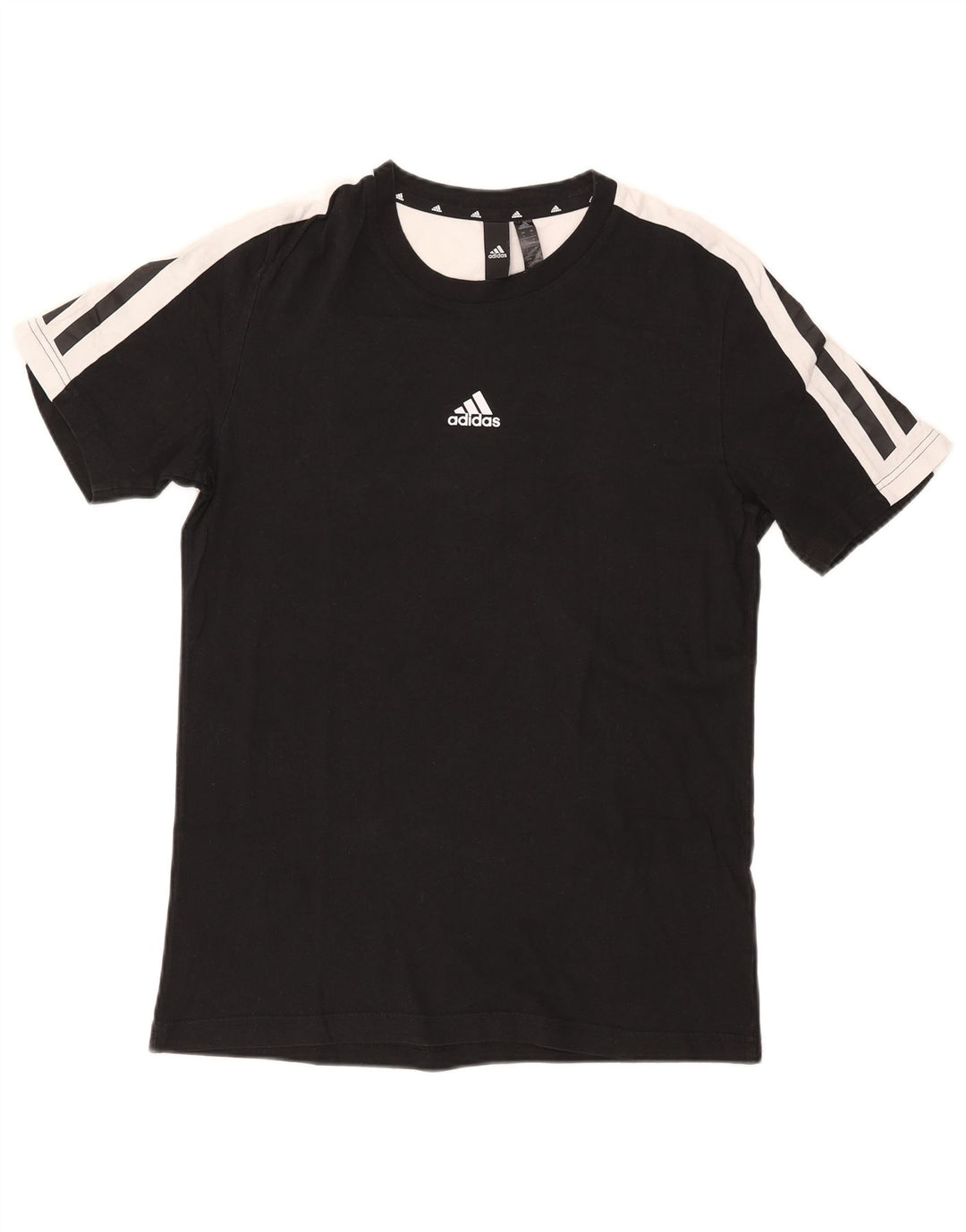 Tricou pentru bărbați Adidas Top mic, negru, color block, bumbac
