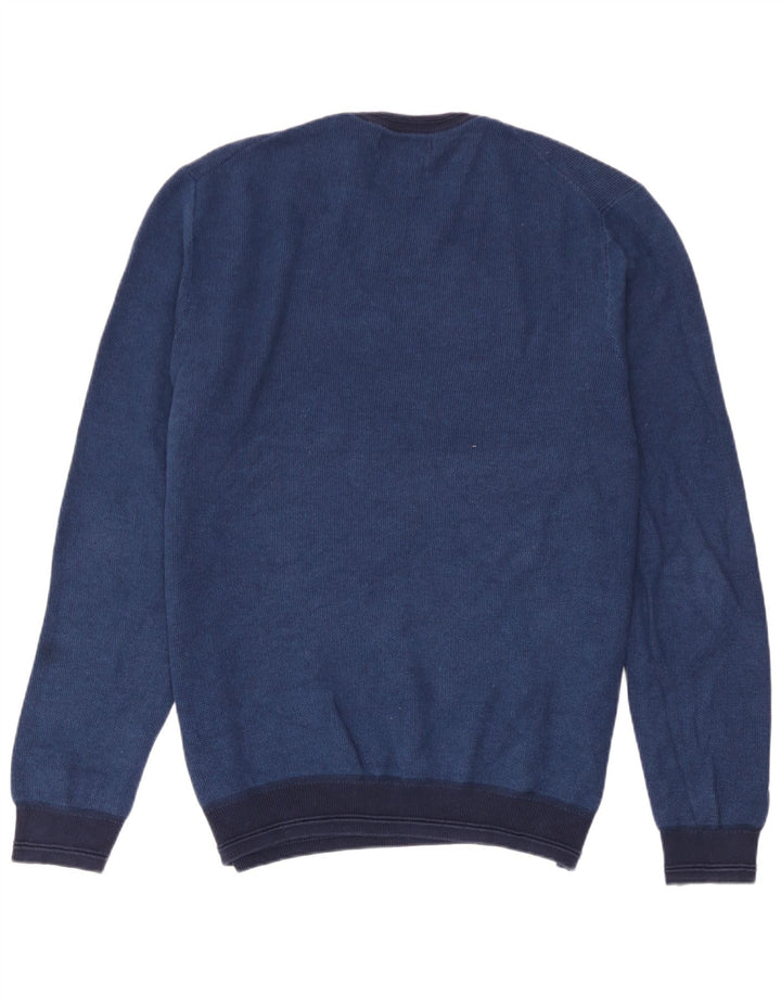Pulover pentru bărbați Marks & Spencer, cu gât crew, XL, bumbac, albastru