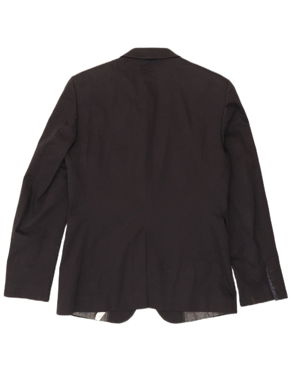 Blazer pentru bărbați Zara cu 2 nasturi EU 50 Bumbac mediu negru