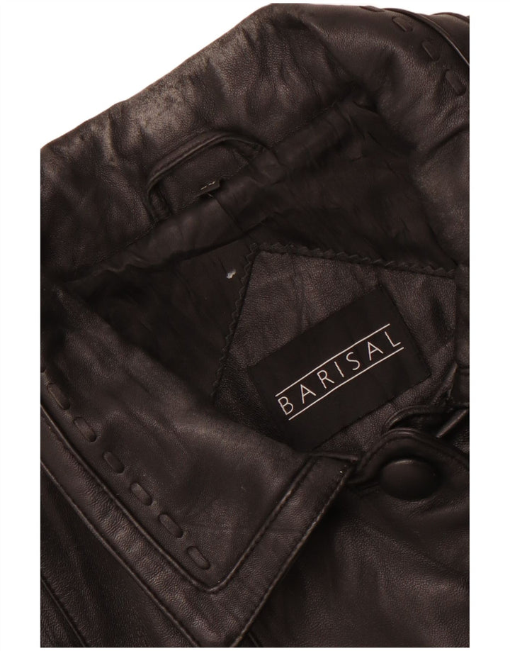 Palton de piele pentru femei BARISAL IT 44 Medium Negru