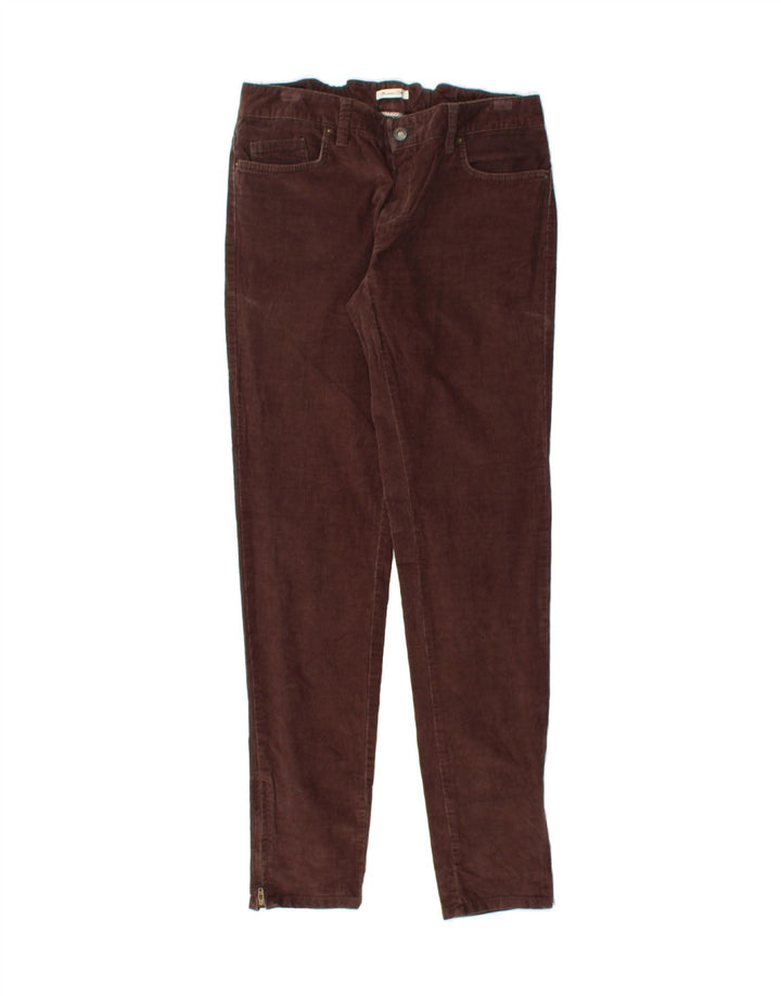 MASSIMO DUTTI Womens Slim Corduroy Trousers EU 40 Medium W30 L32 Brown Vintage Massimo Dutti and Second-Hand Massimo Dutti from Messina Hembry 