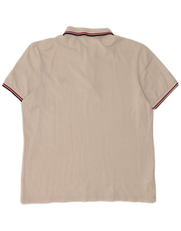 Cămașă polo Fred Perry pentru bărbați, mare, alb, bumbac