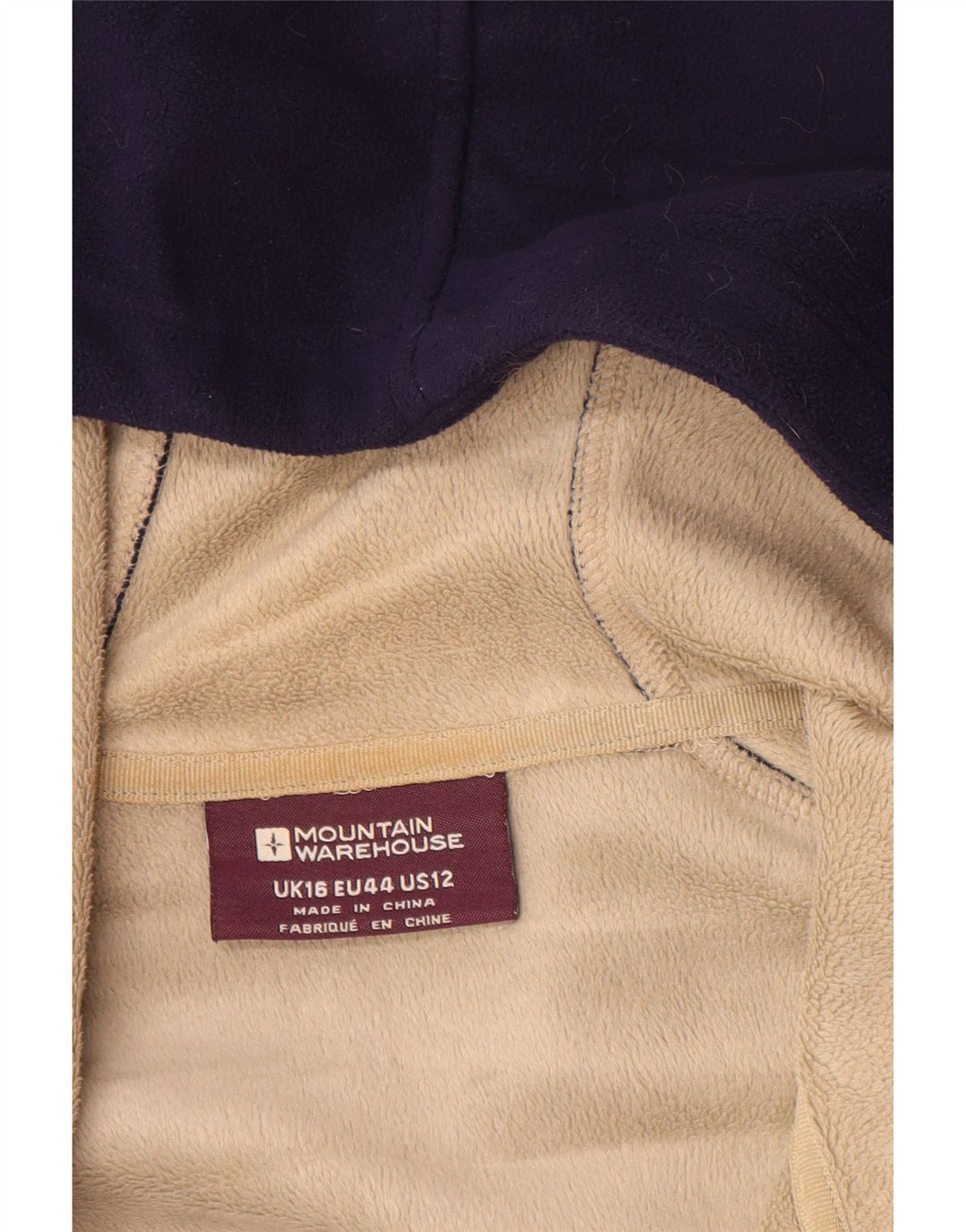 MOUNTAIN WAREHOUSE Jachetă fleece cu glugă pentru femei UK 16 Mare bleumarin