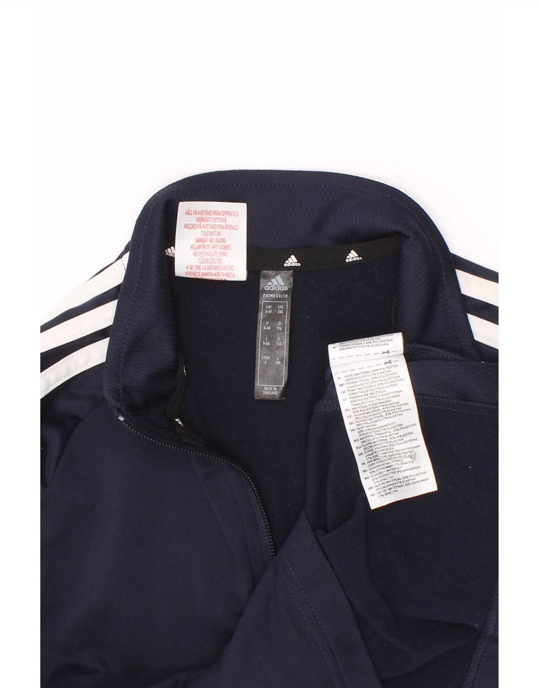 Adidas Boys Aeroready Zip Neck Pullover Trening Top 5-6 ani Bleumarin