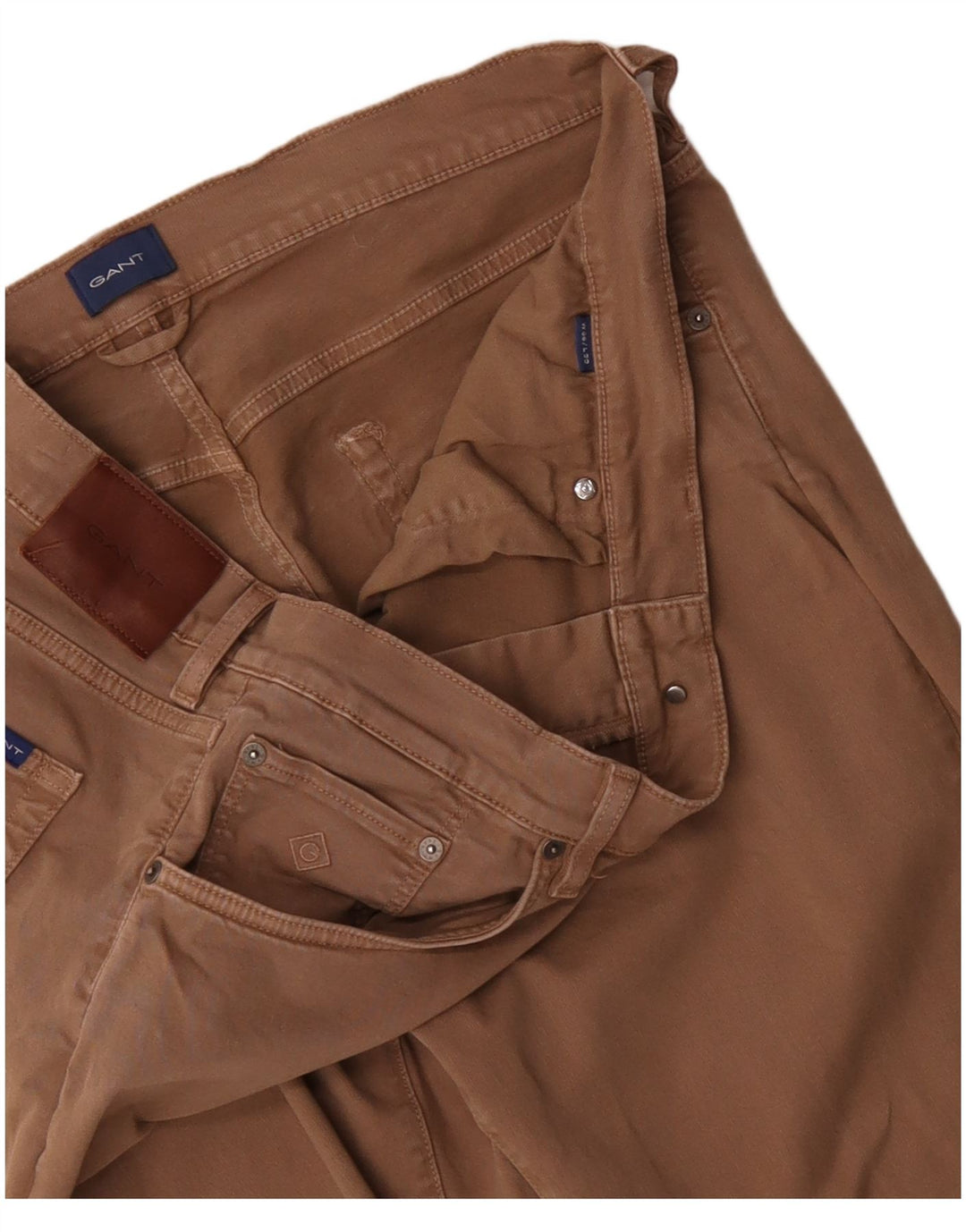 Pantaloni casual drepti pentru bărbați GANT W38 L29 bumbac maro