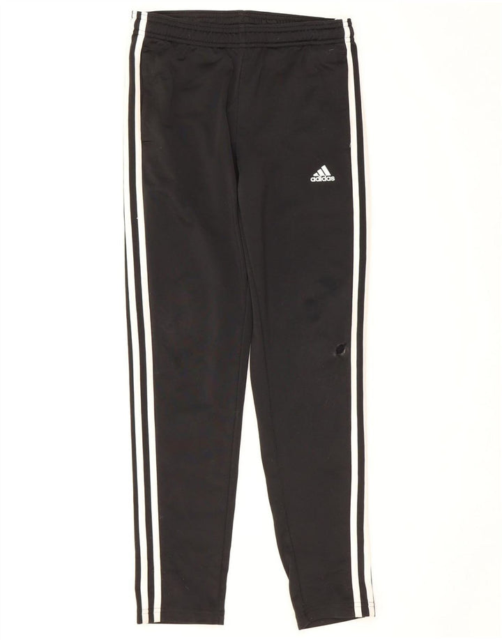 Pantaloni de trening Adidas baieti 11-12 ani poliester negru