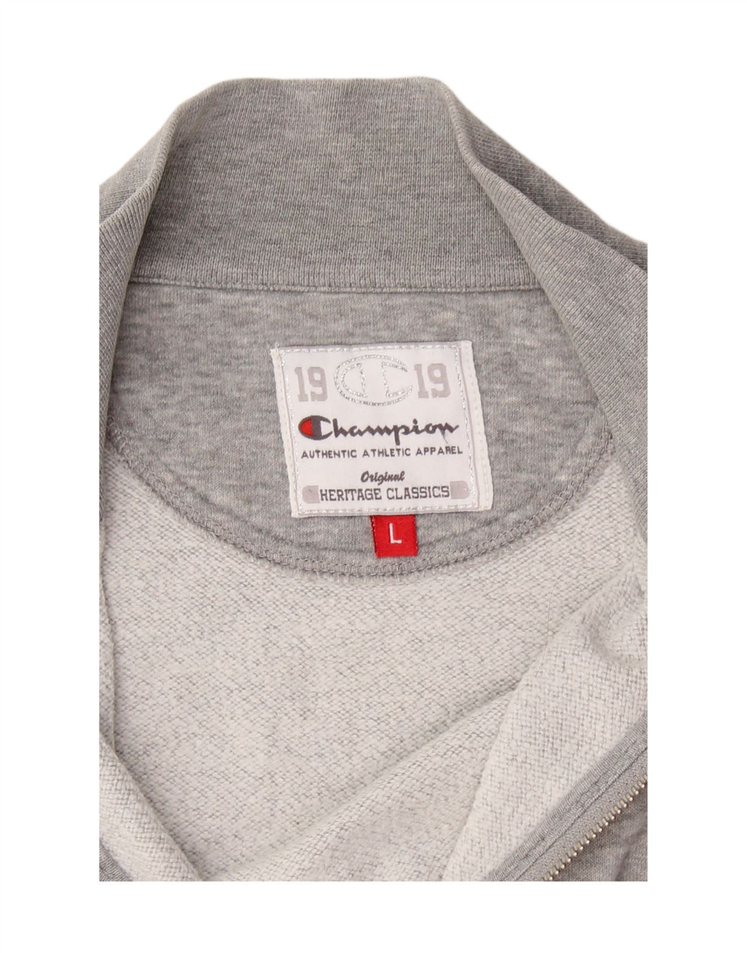 CHAMPION Womens Heritage Classics Tracksuit Top Jacket UK 14 Large Grey