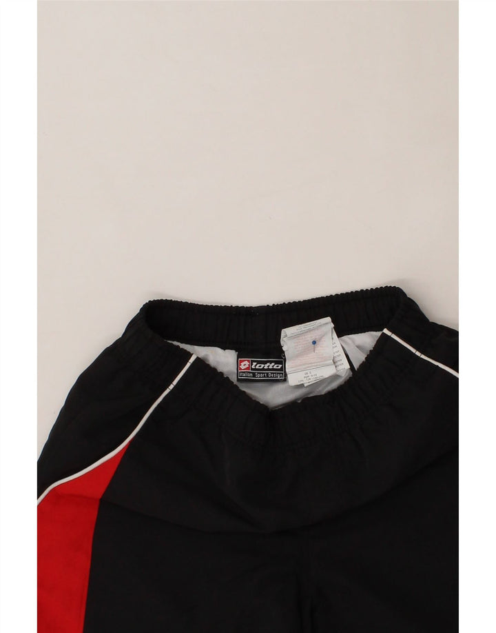 LOTTO Boys Sport Shorts 9-10 Years  Black Colourblock Polyester Vintage Lotto and Second-Hand Lotto from Messina Hembry 