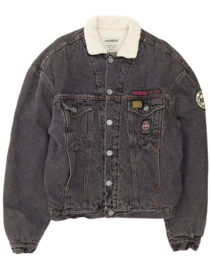 Jachetă pentru bărbați Chambers Sherpa denim UK 38, bumbac gri mediu