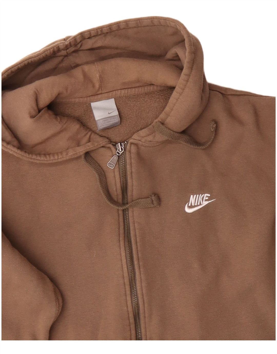 Pulover NIKE Graphic Zip pentru bărbați UK 42/44 Bumbac maro mare
