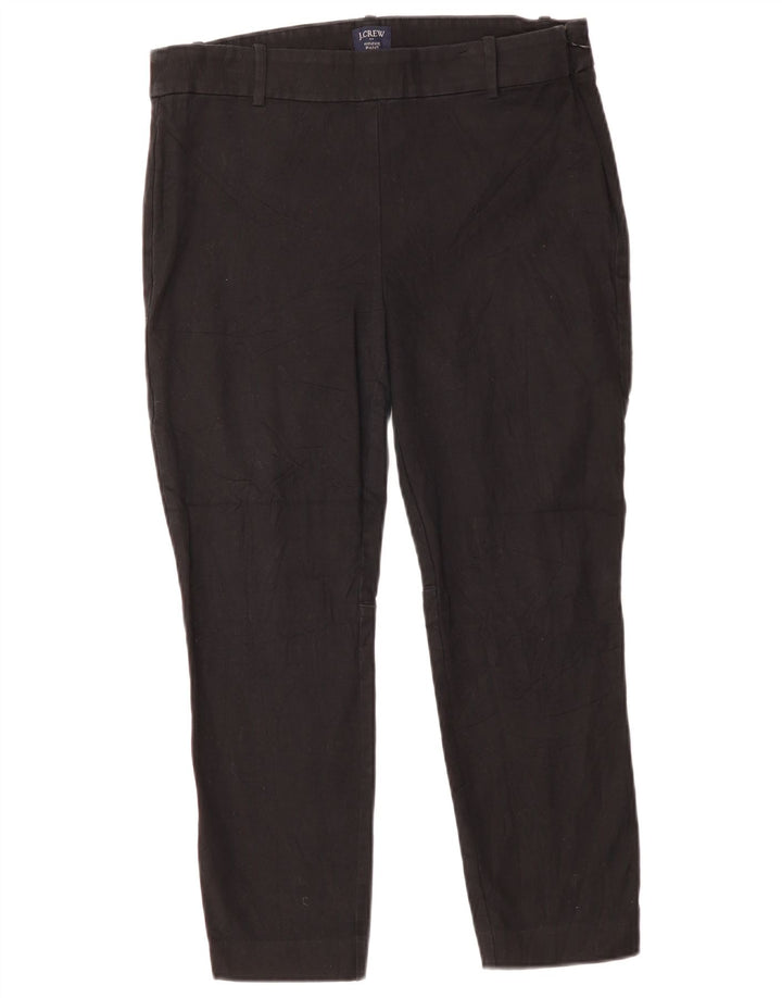 Pantaloni tăiați pentru femei J. Crew Winnie US 10 Large W32 L24 Bumbac negru