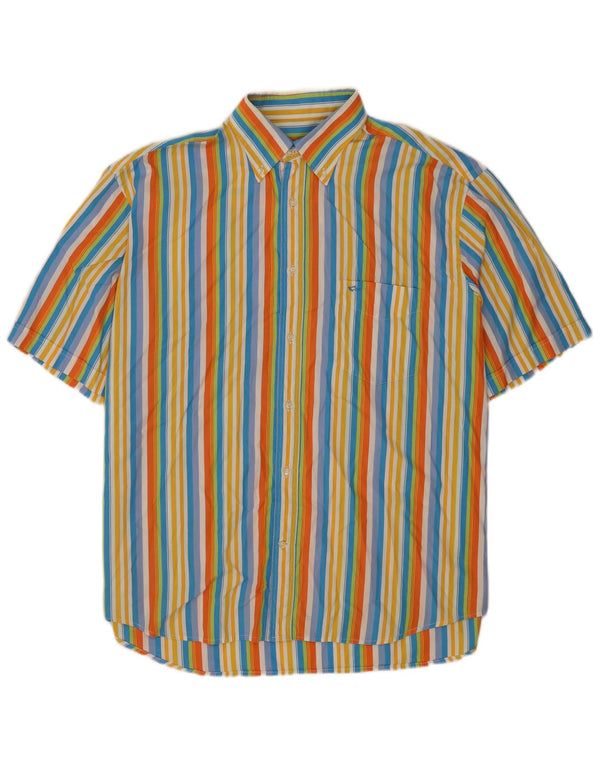 Cămașă cu mânecă scurtă pentru bărbați Paul & Shark Mărimea 43 XL, cu dungi multicolore