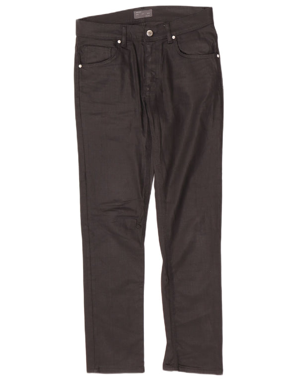 Pantaloni casual slim pentru bărbați Zara EU 38 Mici L30 L30 Bumbac negru