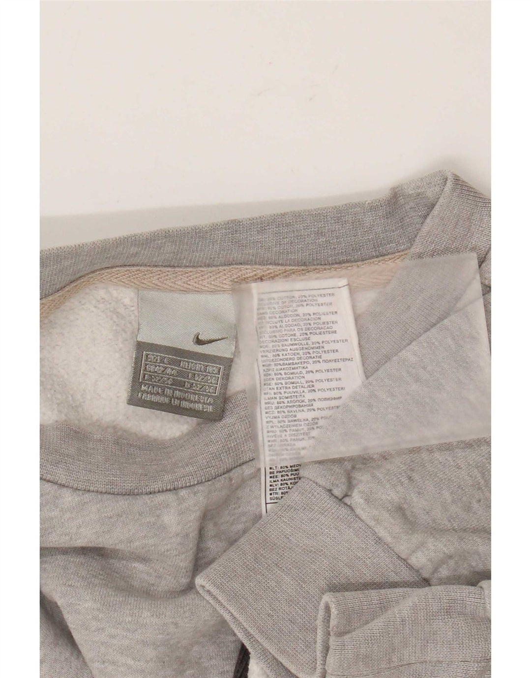 Pulover Nike pentru bărbați, mare, gri, color block, bumbac
