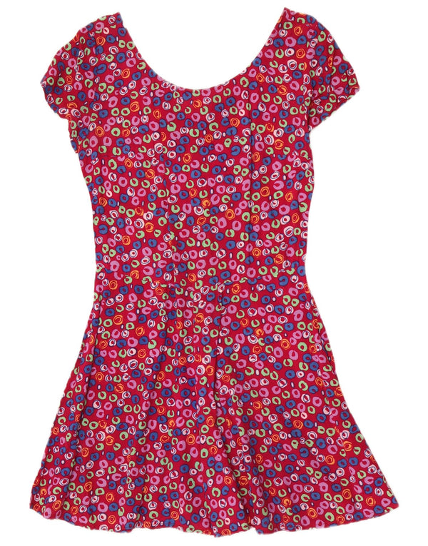 Compartiment vintage pentru femei UK 12 Medium Pink Floral