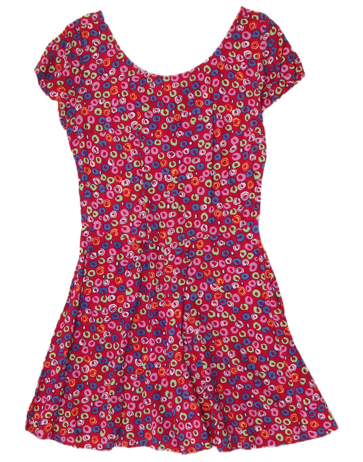 Compartiment vintage pentru femei UK 12 Medium Pink Floral
