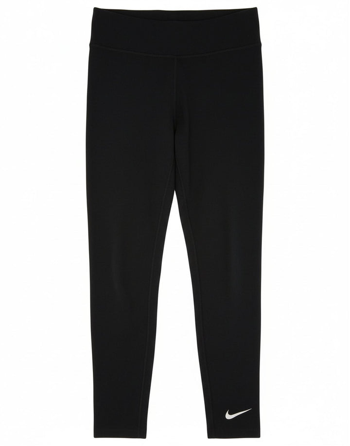 Leggings Nike Dri Fit pentru femei UK 14, mare, negru, poliester