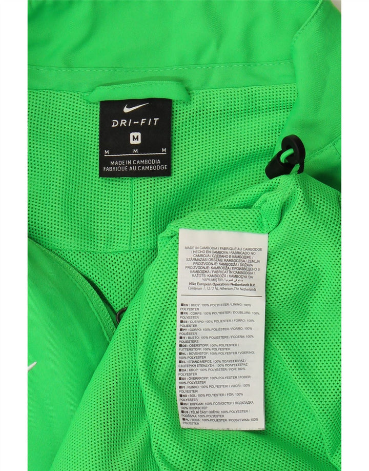Jachetă de top pentru trening Nike Dri Fit pentru bărbați, verde mediu, poliester color bloc