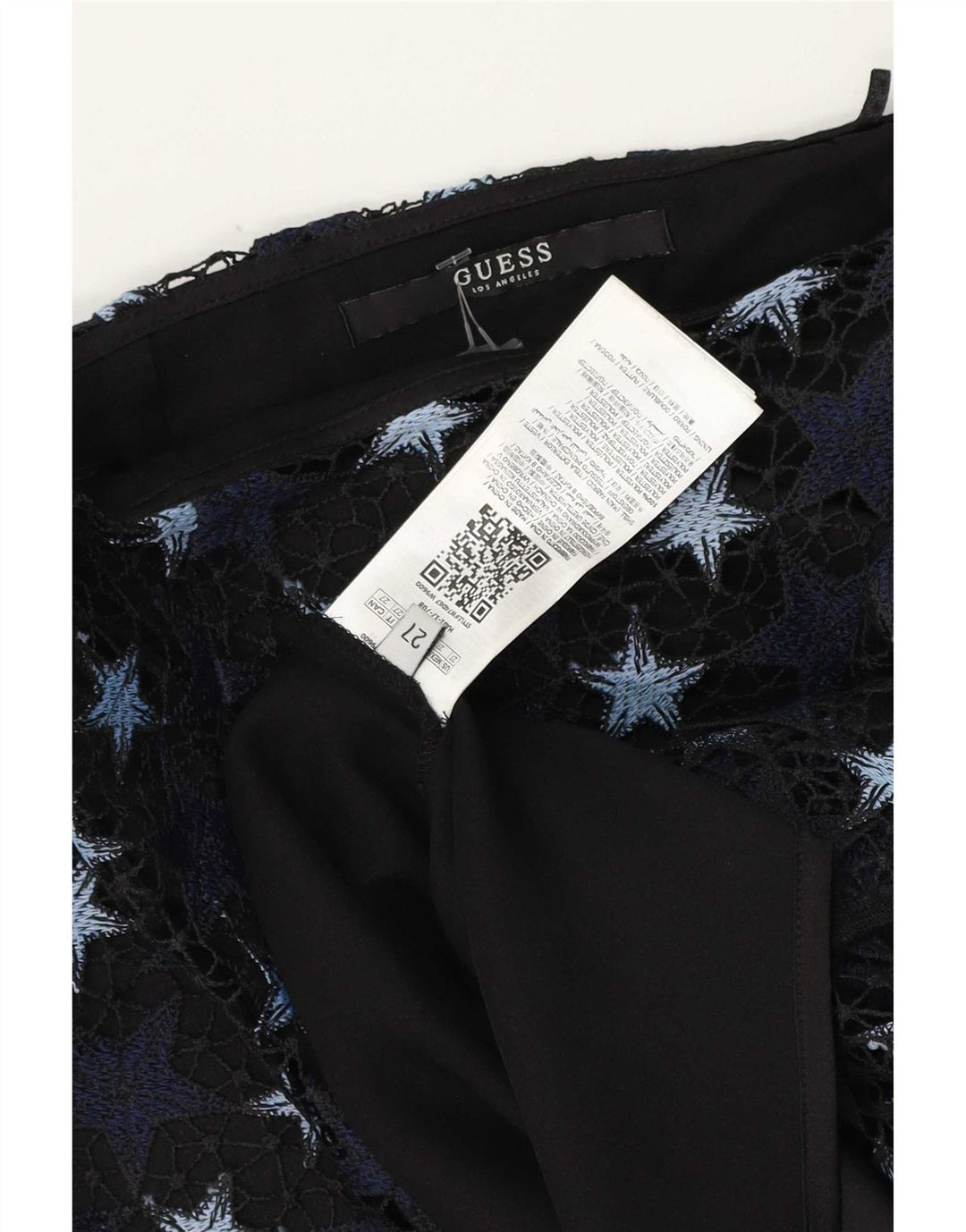 Fusta creion pentru femei Guess W27 Poliester bleumarin mic