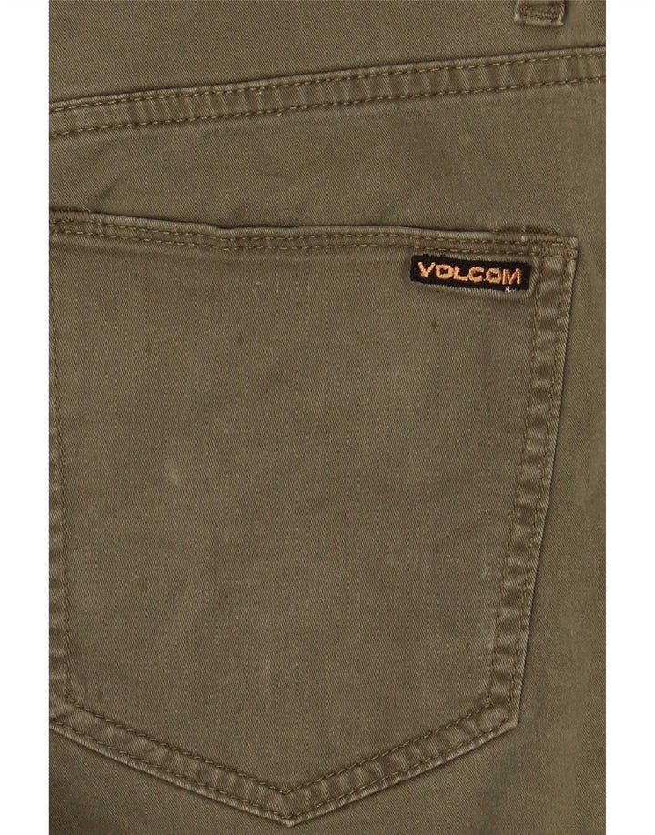 Pantaloni scurți Volcom Solver Denim W30 Medium Khaki Bumbac